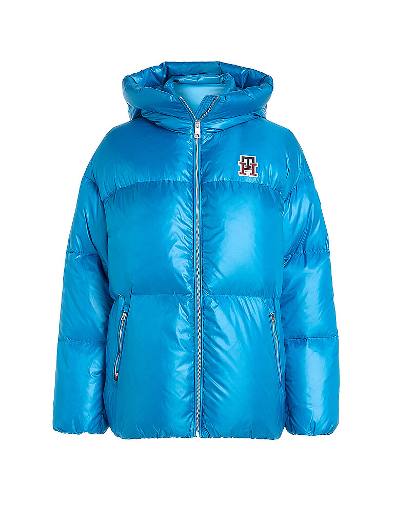 TOMMY HILFIGER Steppjacke blau | L von Tommy Hilfiger