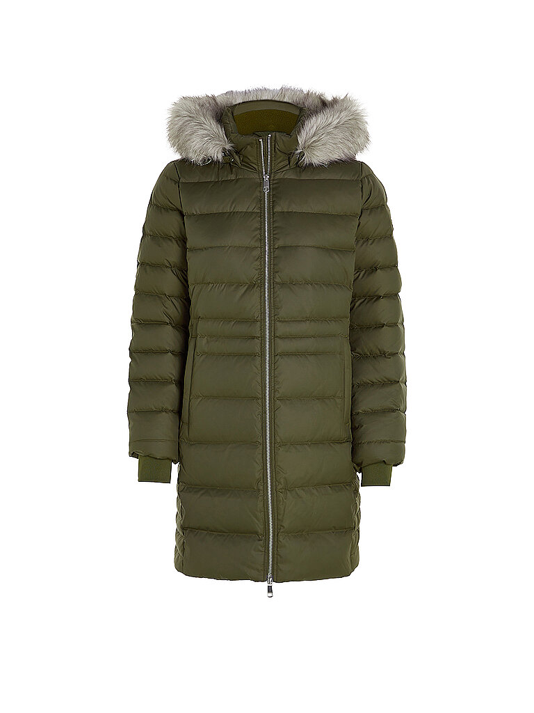 TOMMY HILFIGER Steppmantel olive | XS von Tommy Hilfiger