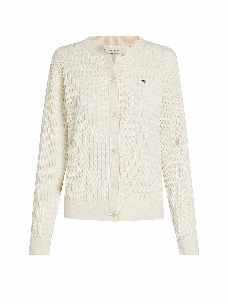 TOMMY HILFIGER Strickjacke beige | L von Tommy Hilfiger