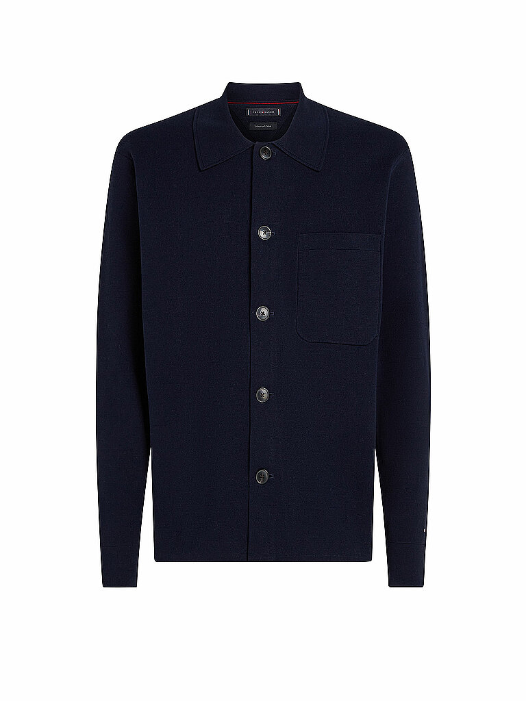 TOMMY HILFIGER Strickjacke blau | L von Tommy Hilfiger