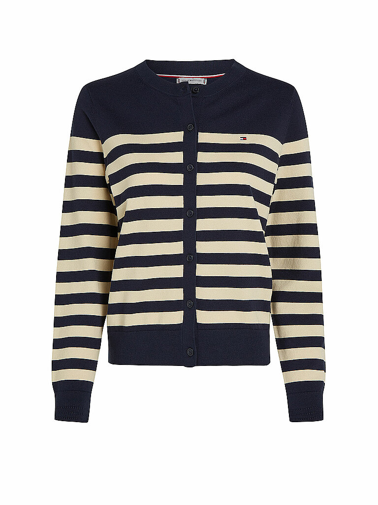 TOMMY HILFIGER Strickjacke  dunkelblau | L von Tommy Hilfiger