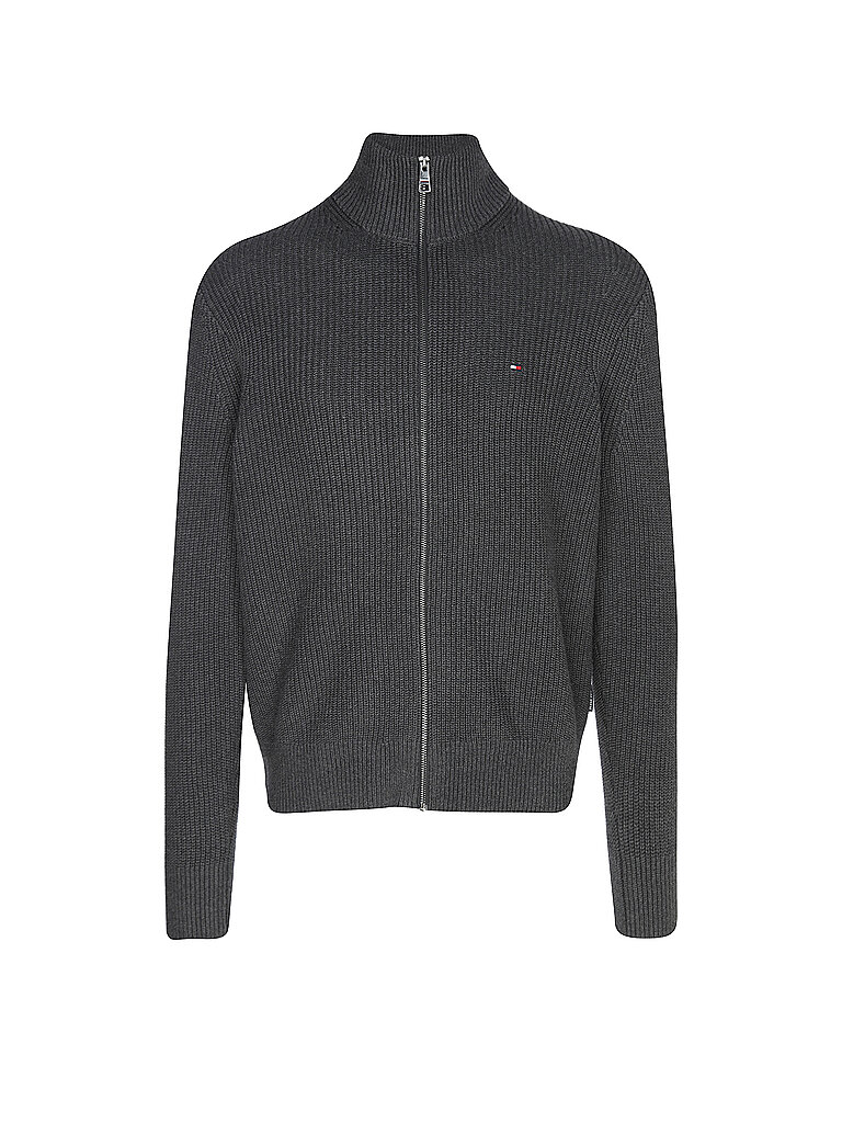 TOMMY HILFIGER Strickjacke grau | L von Tommy Hilfiger