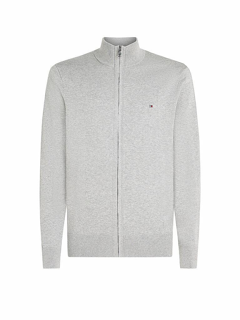 TOMMY HILFIGER Strickjacke  hellgrau | XXL von Tommy Hilfiger