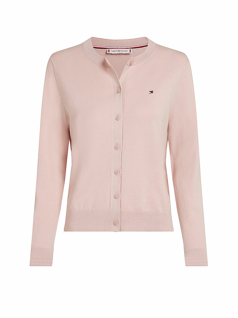 TOMMY HILFIGER Strickjacke  rosa | L von Tommy Hilfiger