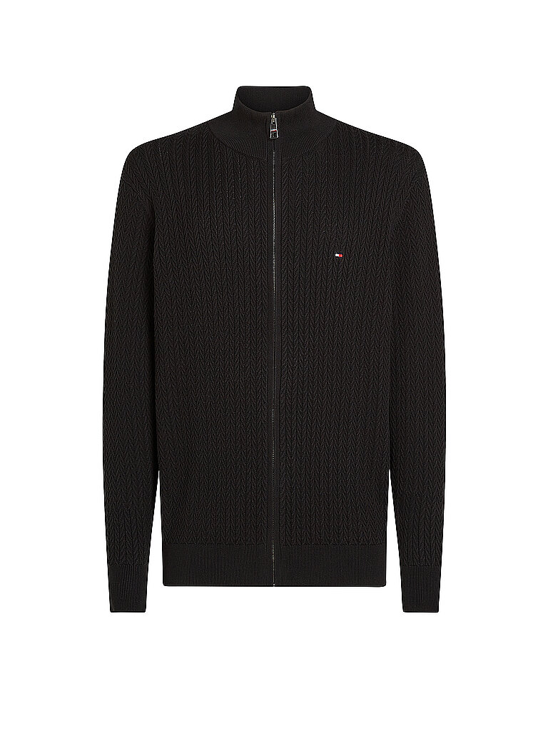 TOMMY HILFIGER Strickjacke schwarz | L von Tommy Hilfiger