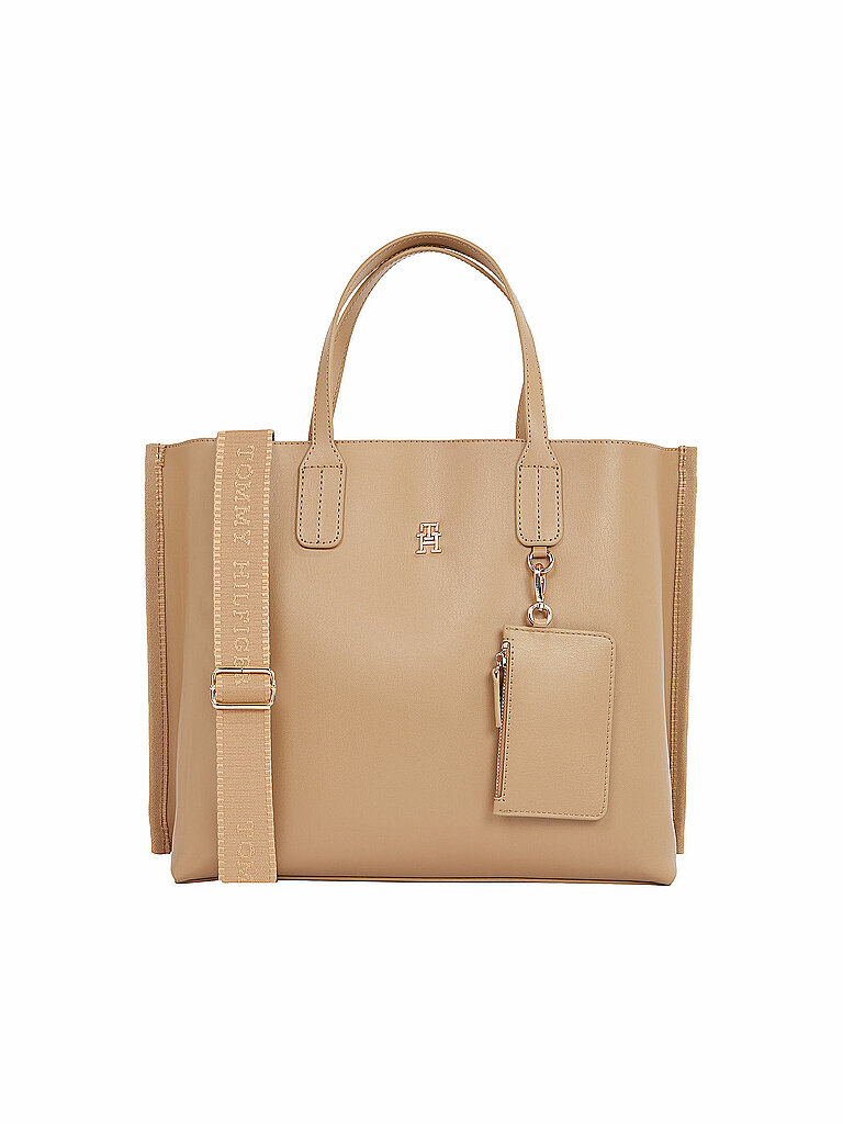 TOMMY HILFIGER Tasche - Henkeltasche TH DISTINCT camel von Tommy Hilfiger