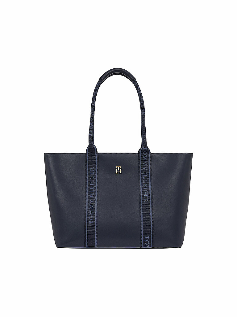 TOMMY HILFIGER Tasche - Tote Bag TH LOGOTAPE dunkelblau von Tommy Hilfiger