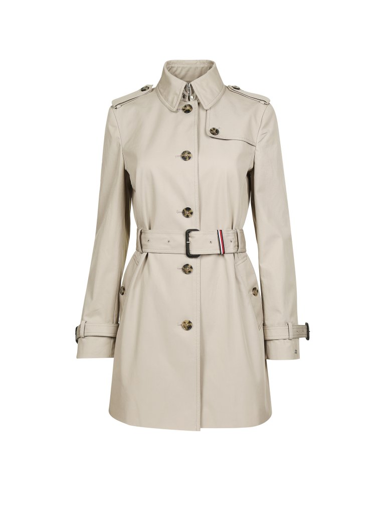 TOMMY HILFIGER Trenchcoat beige | M von Tommy Hilfiger