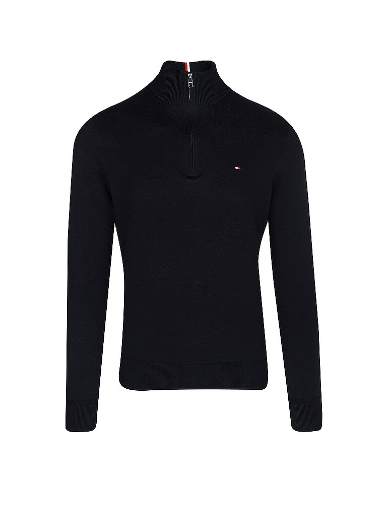 TOMMY HILFIGER Troyer Pullover blau | XXL von Tommy Hilfiger