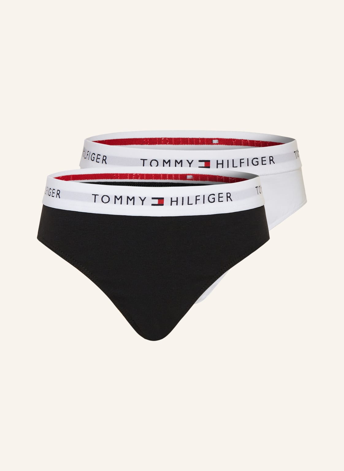 Tommy Hilfiger 2er-Pack Slips schwarz von Tommy Hilfiger