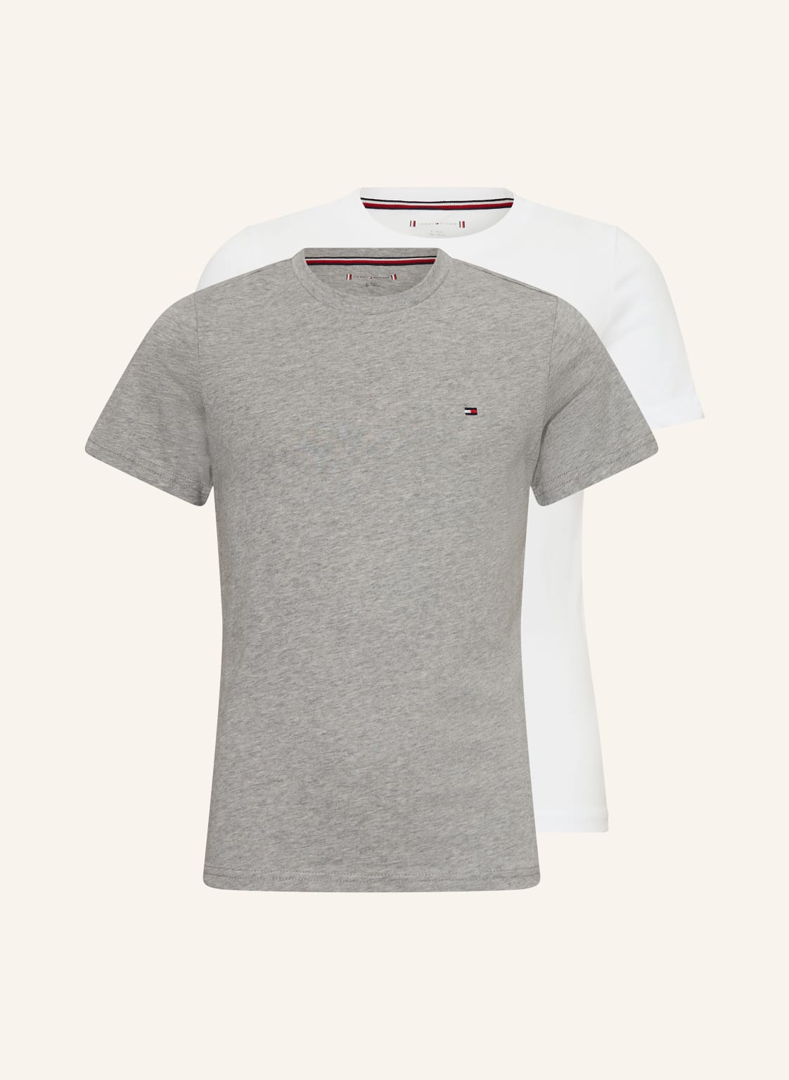 Tommy Hilfiger 2er-Pack T-Shirts grau von Tommy Hilfiger