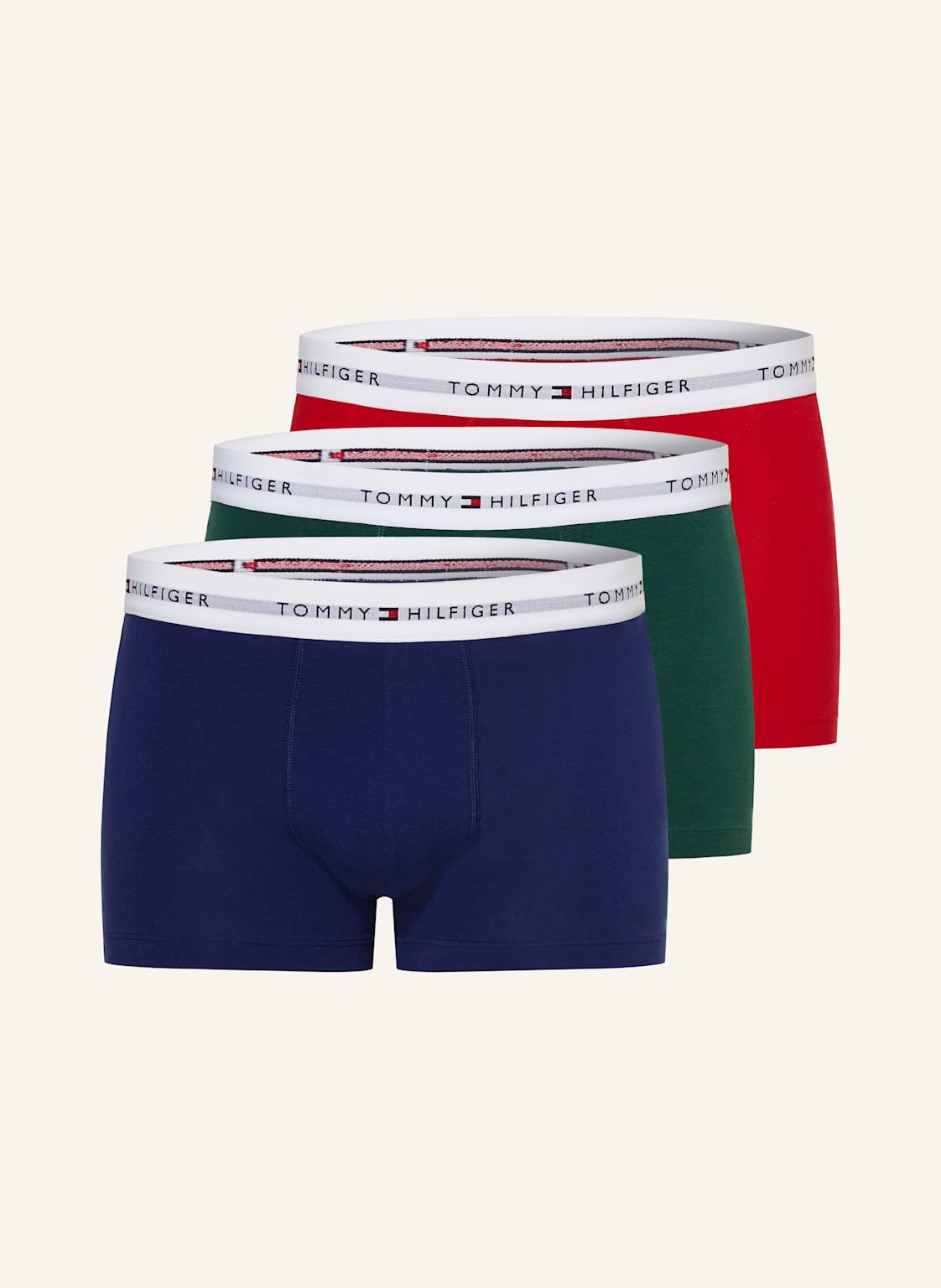 Tommy Hilfiger 3er-Pack Boxershorts rot von Tommy Hilfiger