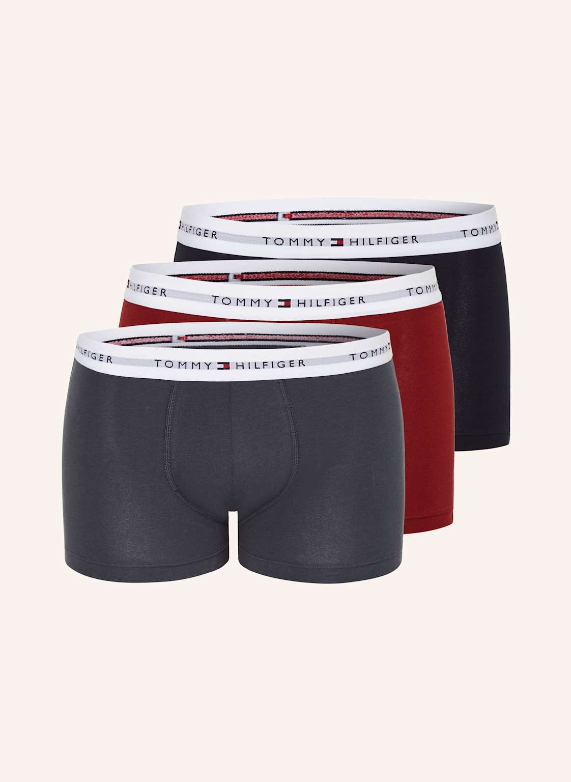 Tommy Hilfiger 3er-Pack Boxershorts rot von Tommy Hilfiger