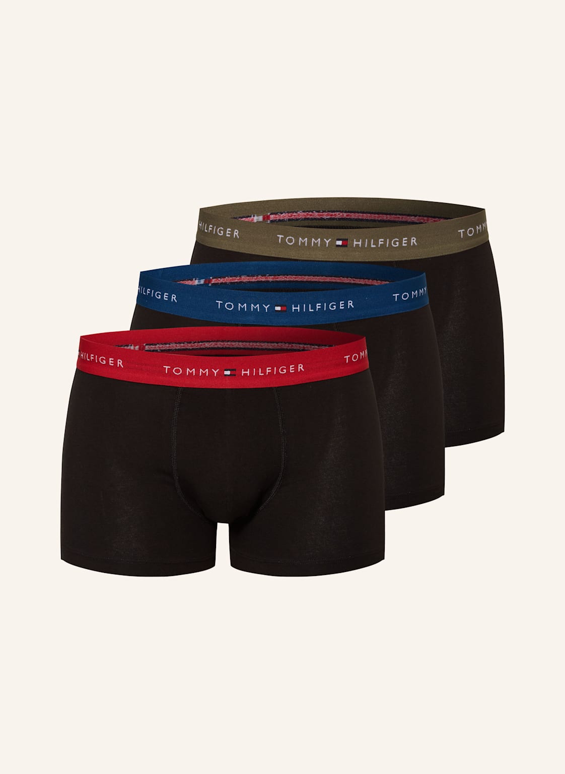 Tommy Hilfiger 3er-Pack Boxershorts rot von Tommy Hilfiger