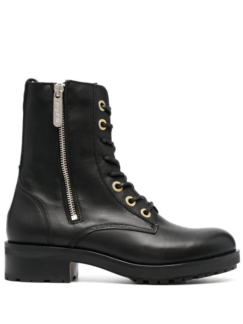 Tommy Hilfiger 40mm zip-up Biker boots - Black von Tommy Hilfiger