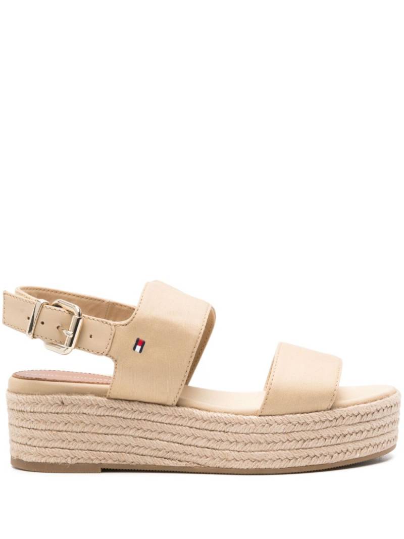 Tommy Hilfiger 48mm braided-wedge sandals - Neutrals von Tommy Hilfiger