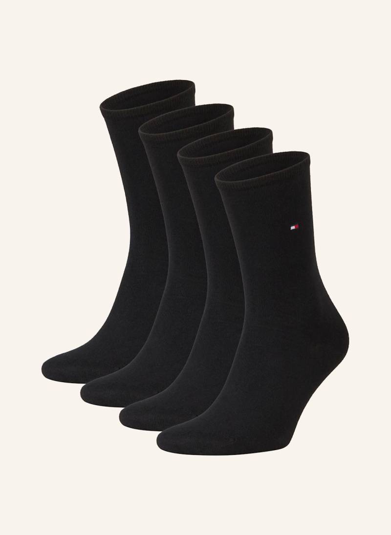 Tommy Hilfiger 4er-Pack Socken schwarz von Tommy Hilfiger