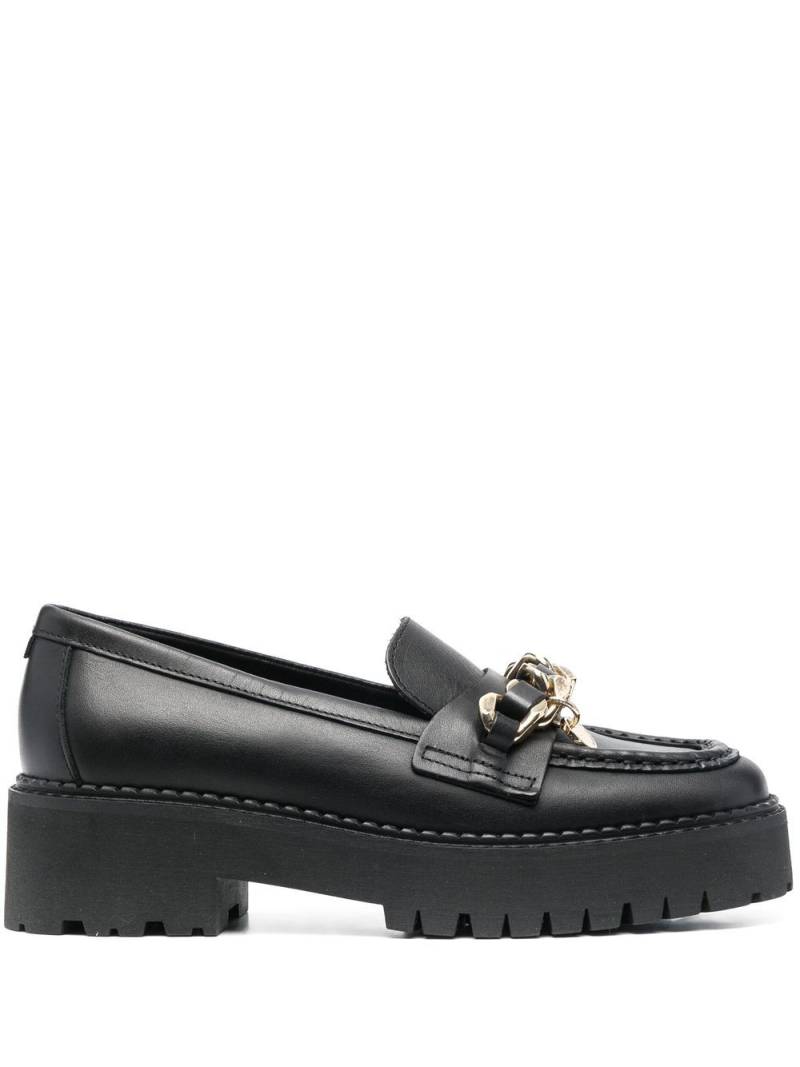 Tommy Hilfiger 50mm chain-link detail loafers - Black von Tommy Hilfiger