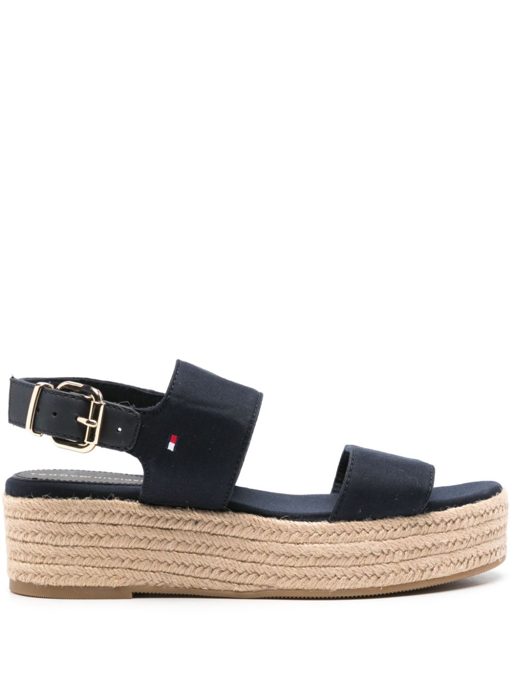 Tommy Hilfiger 55mm canvas platform sandals - Blue von Tommy Hilfiger