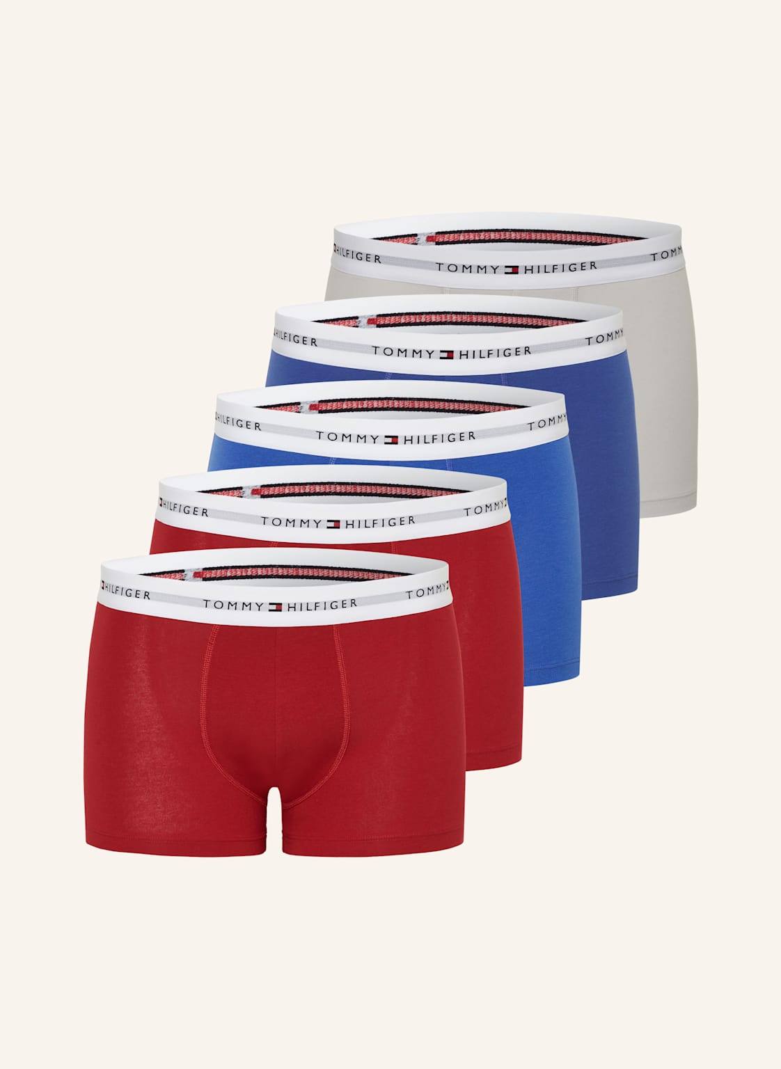 Tommy Hilfiger 5er-Pack Boxershorts rot von Tommy Hilfiger