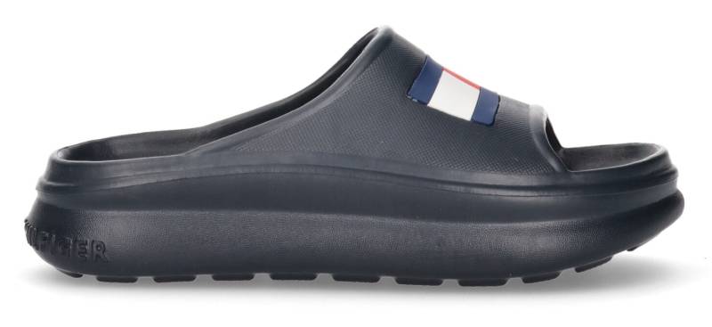 Tommy Hilfiger Badepantolette »FOAM SLIDE«, Sommerschuh, Schlappen, Badeschuh, Poolslides mit grossem Markenlogo von Tommy Hilfiger