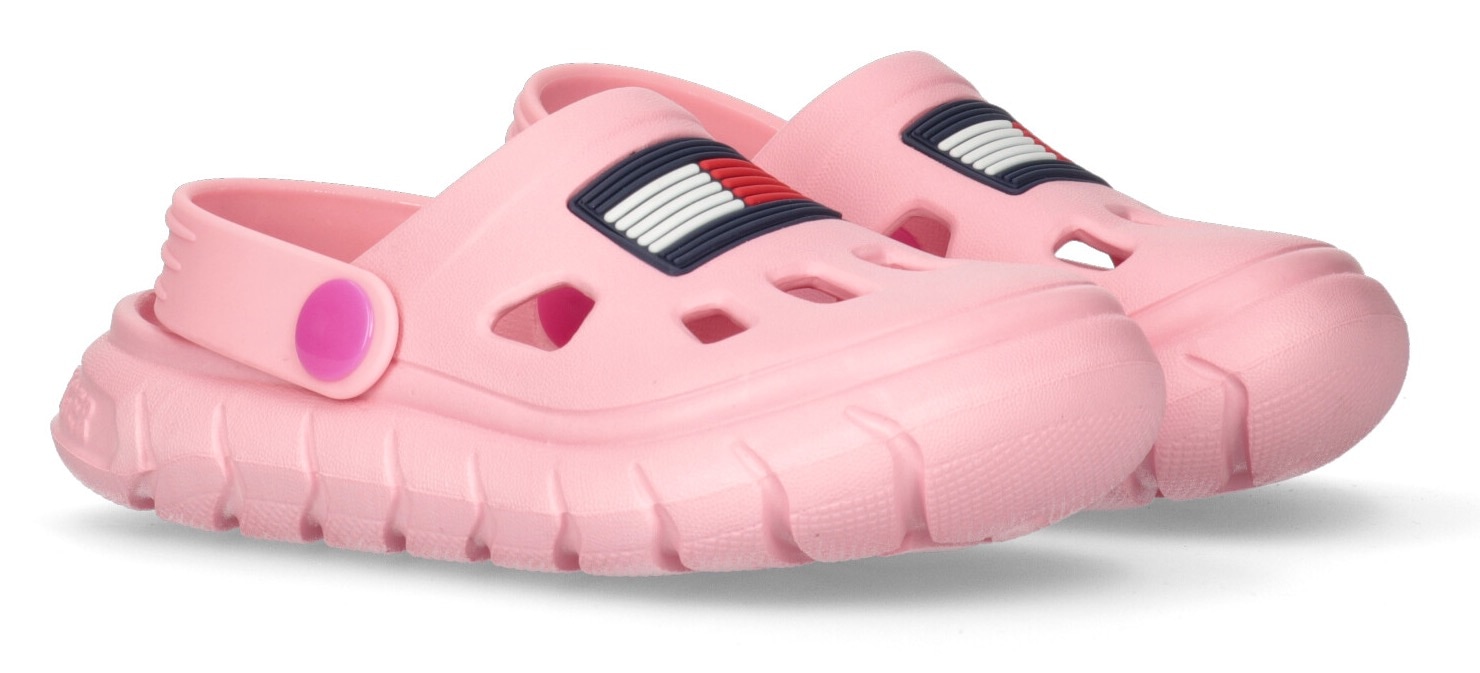 Tommy Hilfiger Badeschuh »FLAG COMFY SANDAL FUCHSIA/PINK«, mit schwenkbarem Fersenriemchen von Tommy Hilfiger