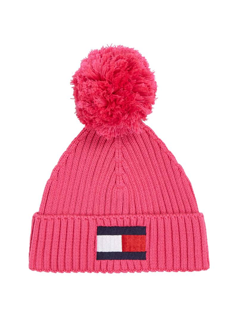 Tommy Hilfiger Beanie »BIG FLAG POM POM BEANIE«, Kinder Kids Junior MiniMe von Tommy Hilfiger