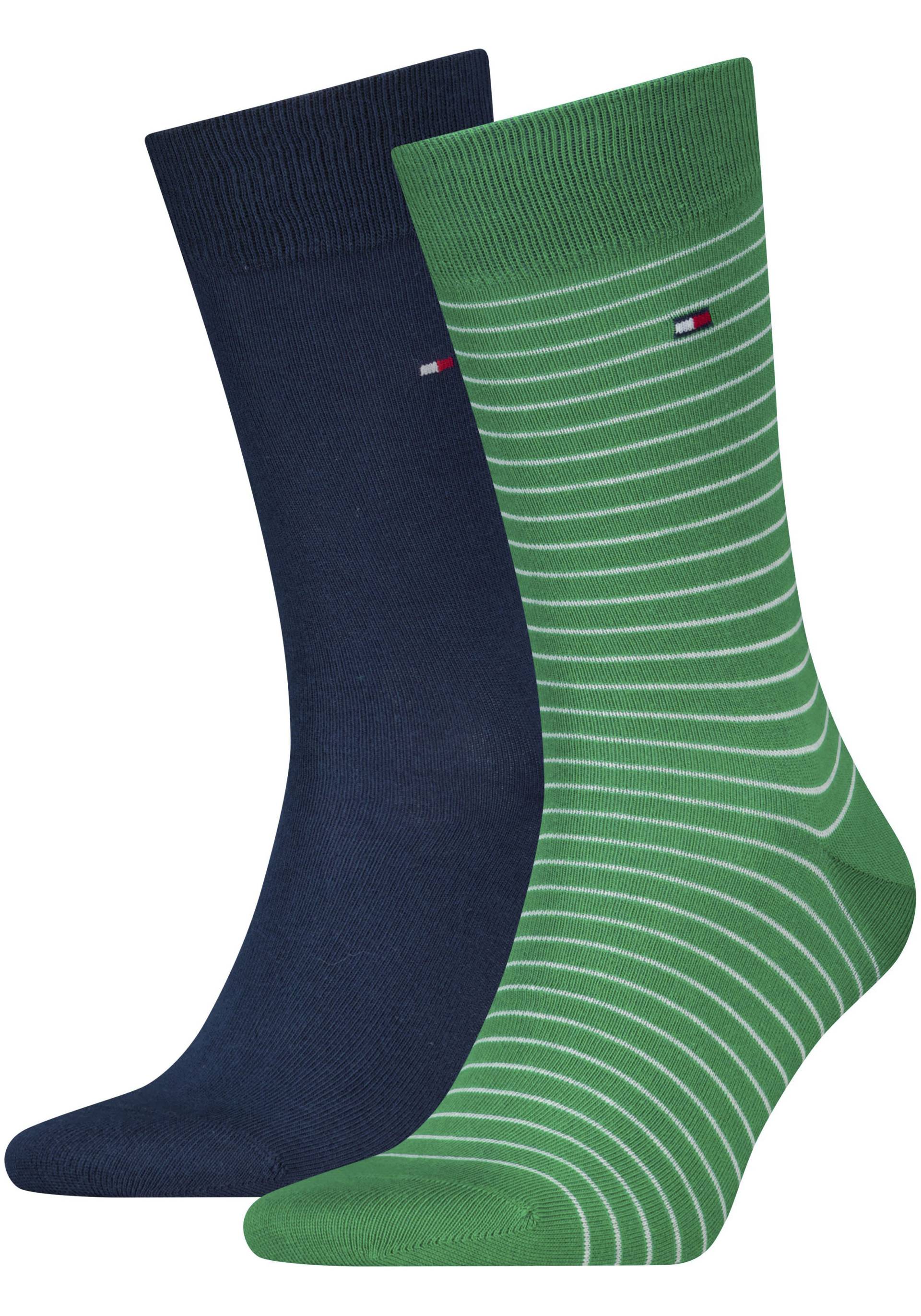 Tommy Hilfiger Basicsocken, (2er-Pack), mit kleinem Flag-Label seitlich von Tommy Hilfiger