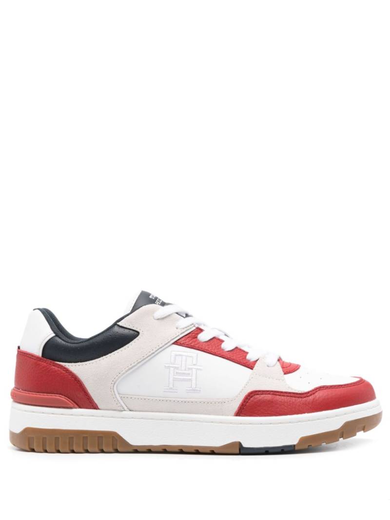 Tommy Hilfiger Basket Street Block leather sneakers - White von Tommy Hilfiger