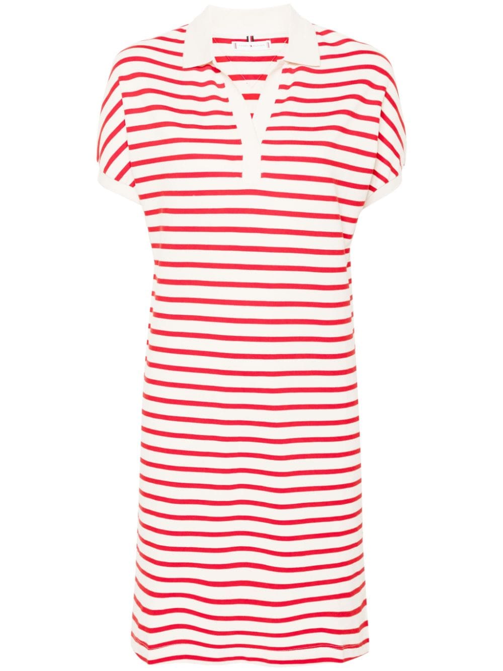 Tommy Hilfiger Bengal-stripe piqué polo dress - Red von Tommy Hilfiger