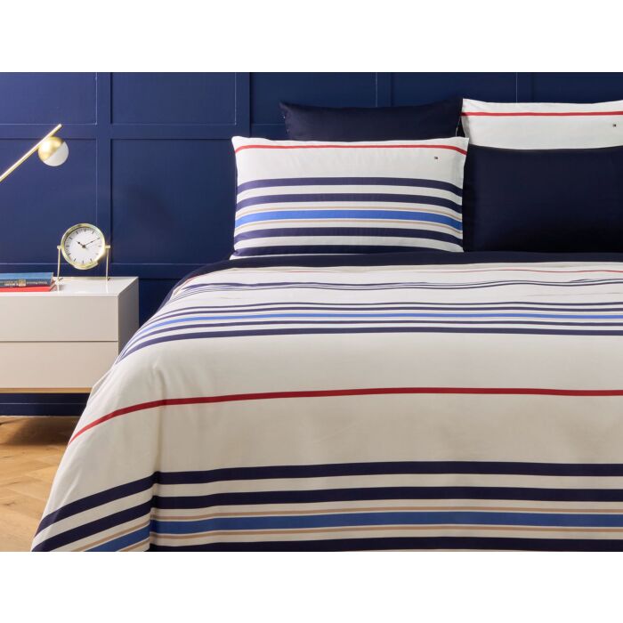 Tommy Hilfiger Bettwäsche Classic Stripes – Kissenbezug – 50x70 cm von Tommy Hilfiger
