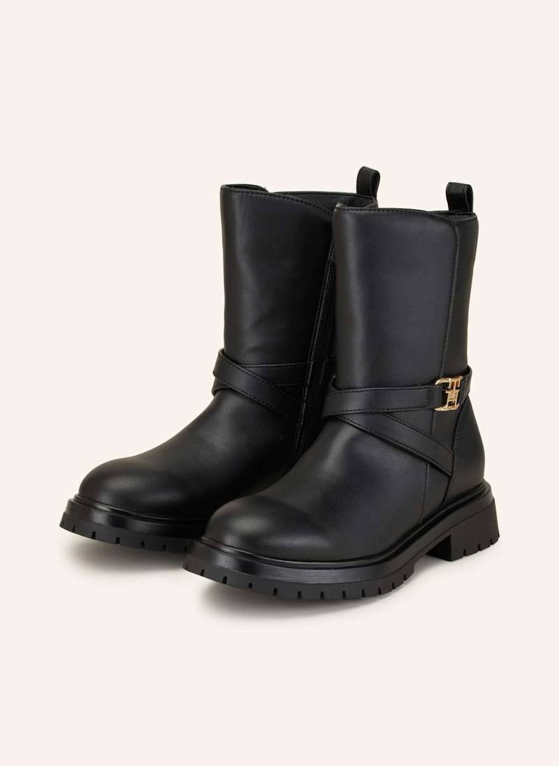 Tommy Hilfiger Biker-Boots schwarz von Tommy Hilfiger