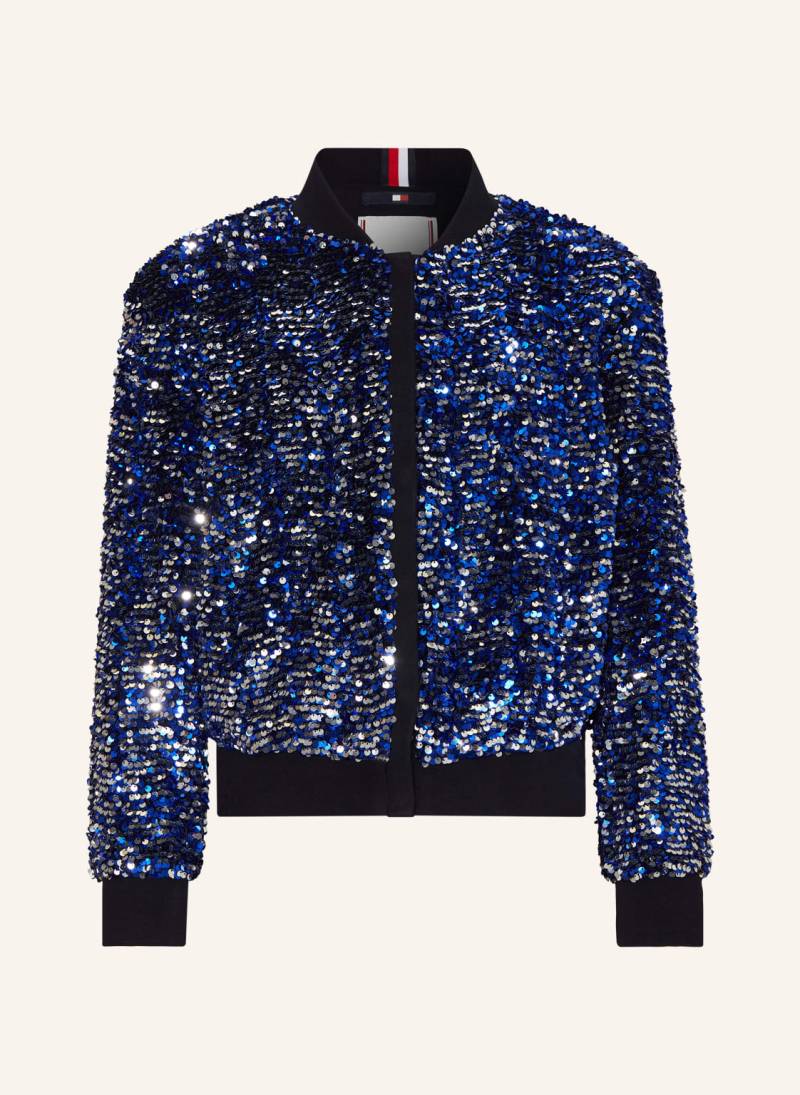 Tommy Hilfiger Blouson Mit Pailletten blau von Tommy Hilfiger