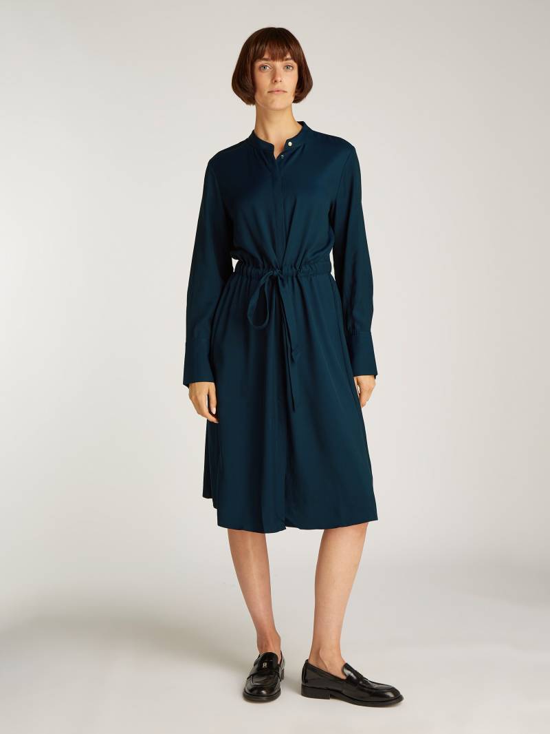 Tommy Hilfiger Blusenkleid »SOFT VIS COLARLESS SHIRT DRESS«, mit Bindeband von Tommy Hilfiger