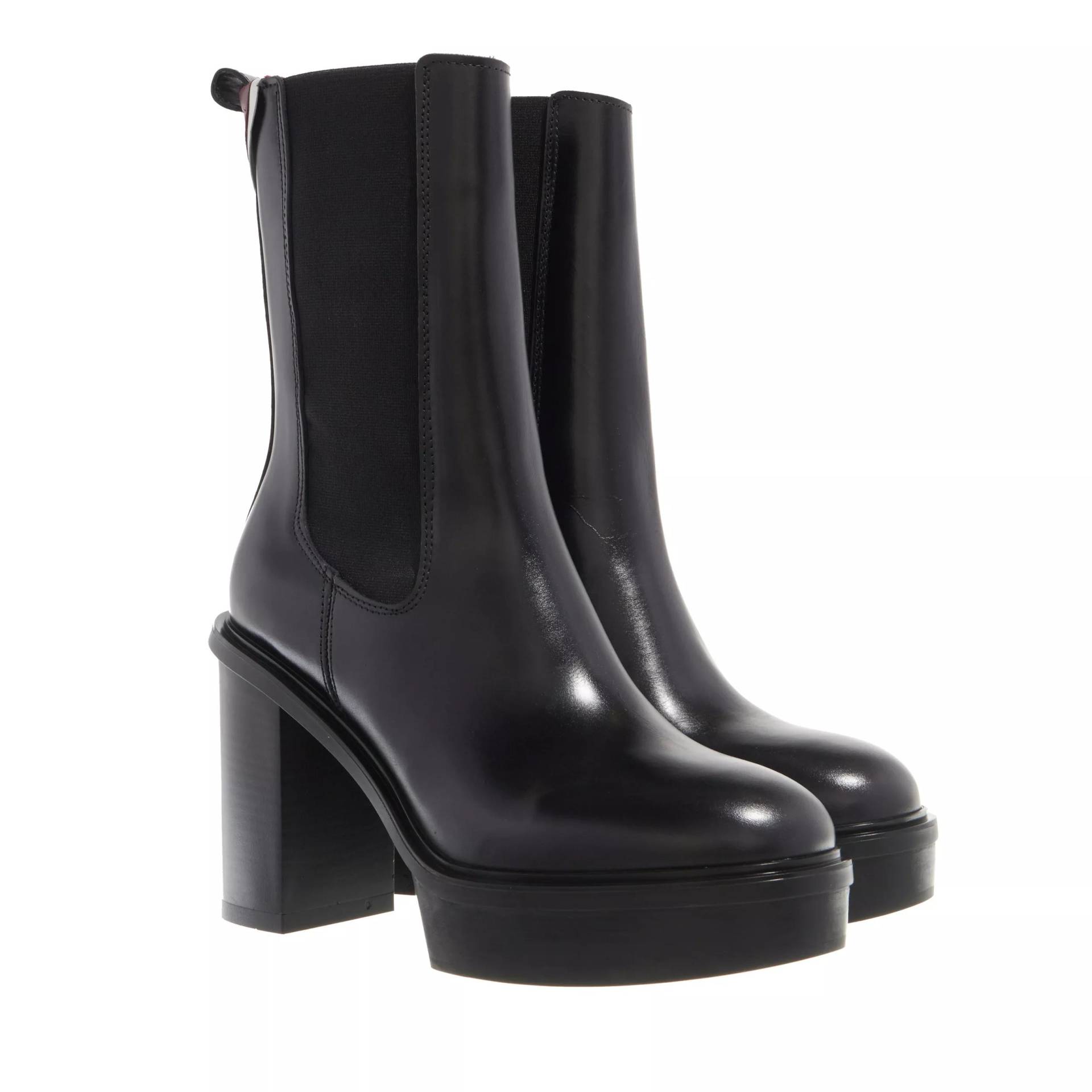 Tommy Hilfiger Boots & Stiefeletten - Elevated Plateau Chelsea Bootie - Gr. 41 (EU) - in Schwarz - für Damen von Tommy Hilfiger