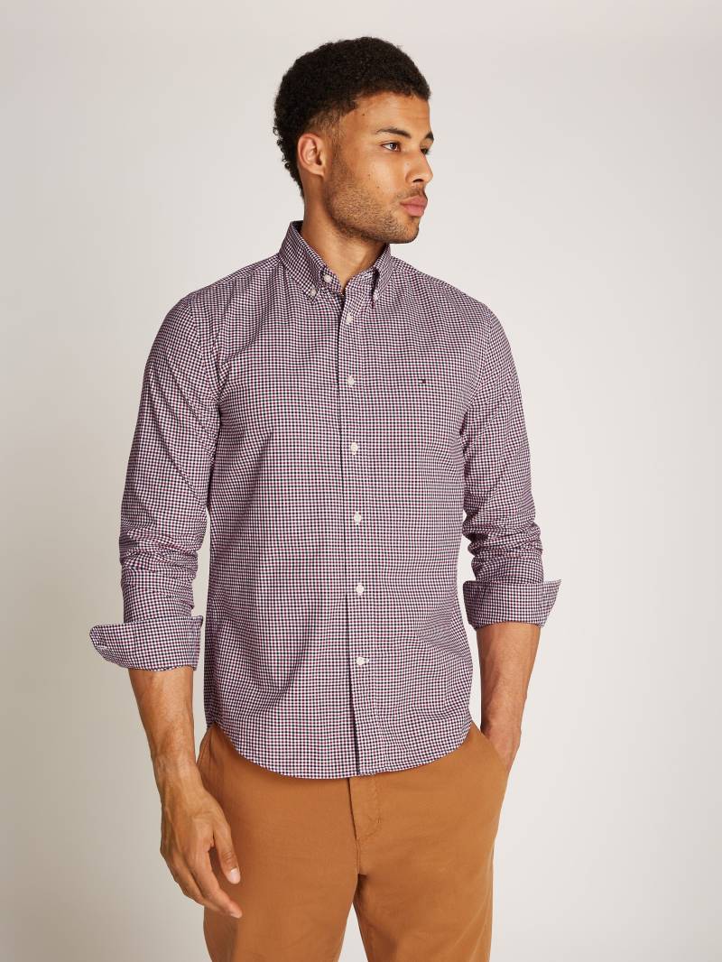 Tommy Hilfiger Businesshemd »FLEX POPLIN GINGHAM RF SHIRT«, mit Karomuster von Tommy Hilfiger