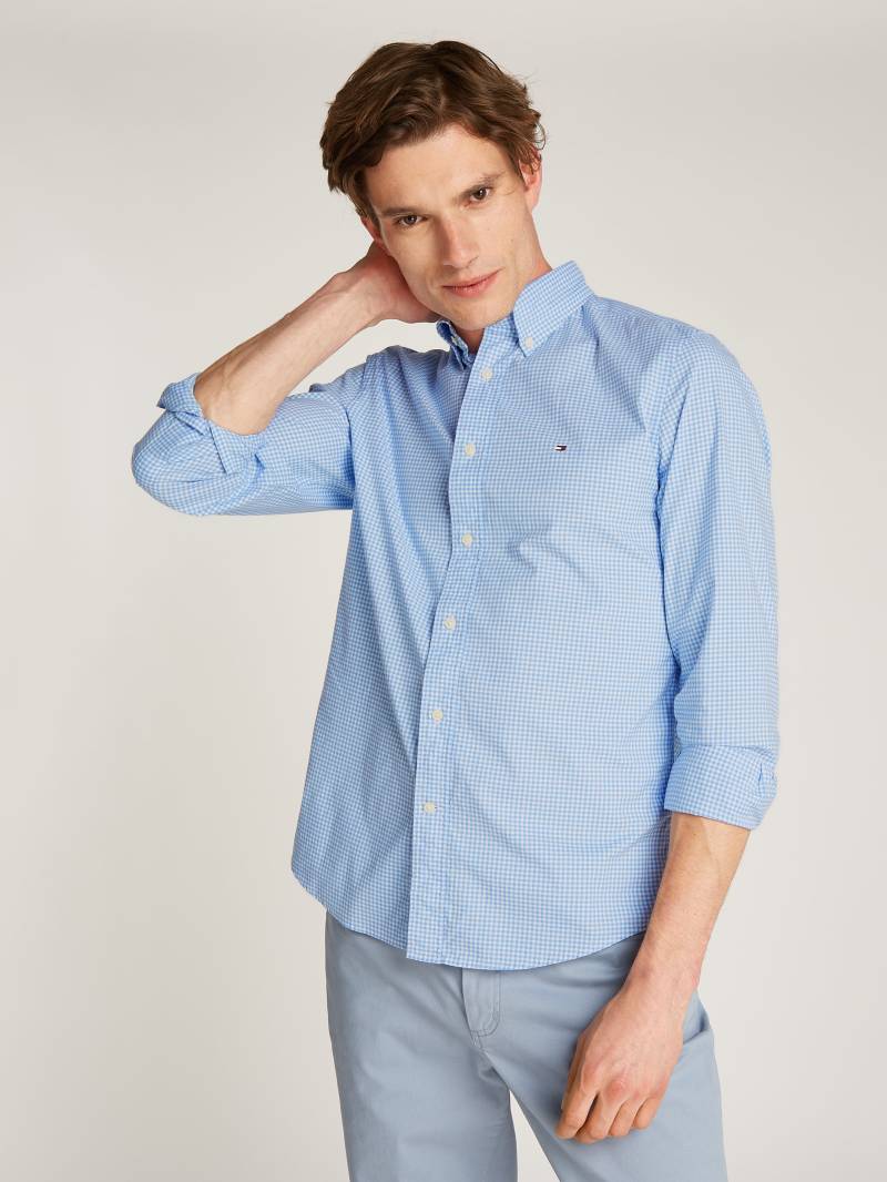 Tommy Hilfiger Businesshemd »FLEX POPLIN GINGHAM RF SHIRT«, mit Karomuster von Tommy Hilfiger