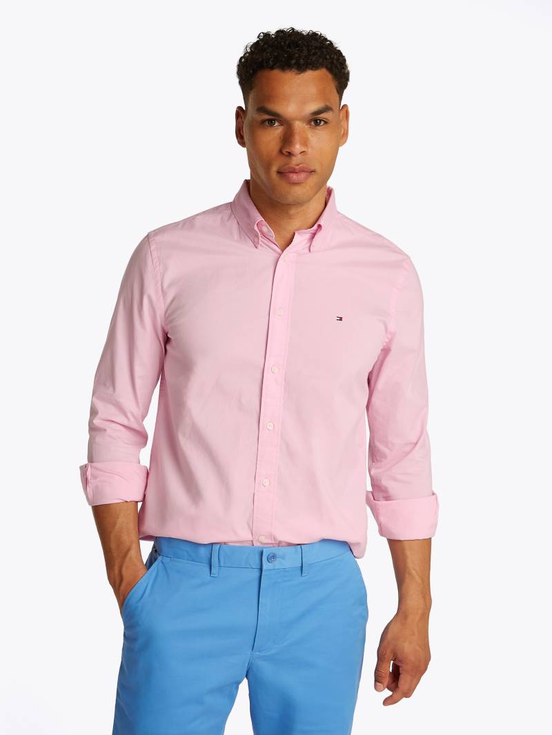 Tommy Hilfiger Businesshemd »FLEX POPLIN SOLID RF SHIRT 1«, mit Logostickerei von Tommy Hilfiger