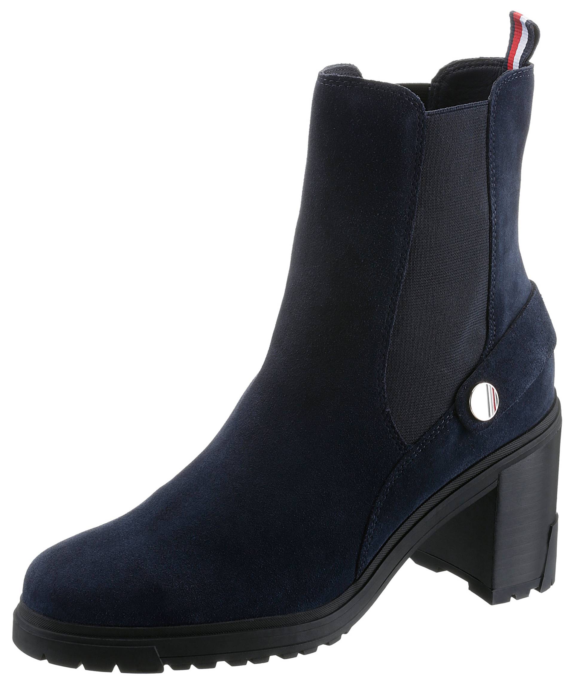 Tommy Hilfiger Chelseaboots »OUTDOOR HIGH HEEL BOOT«, mit Zierriegel von Tommy Hilfiger