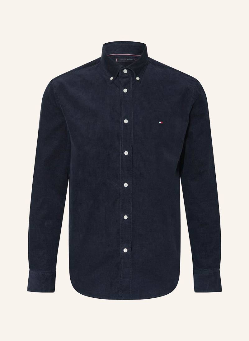 Tommy Hilfiger Cordhemd Regular Fit blau von Tommy Hilfiger