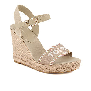 Tommy Hilfiger Damen Hohe Sandalette Beige von Tommy Hilfiger