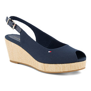 Tommy Hilfiger Damen Hohe Sandalette Blau von Tommy Hilfiger