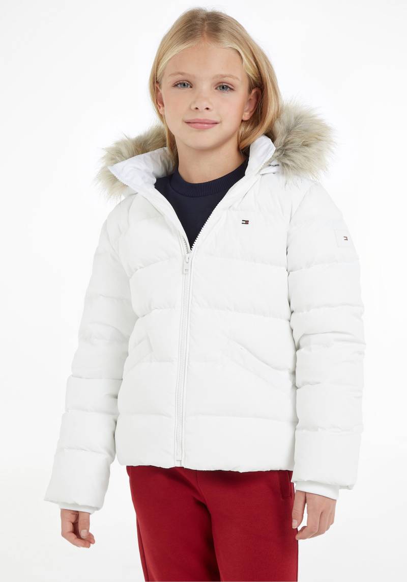 Tommy Hilfiger Steppjacke »ESSENTIAL FUR HOOD JACKET«, mit Kapuze, mit Fellimitat an der Kapuze von Tommy Hilfiger