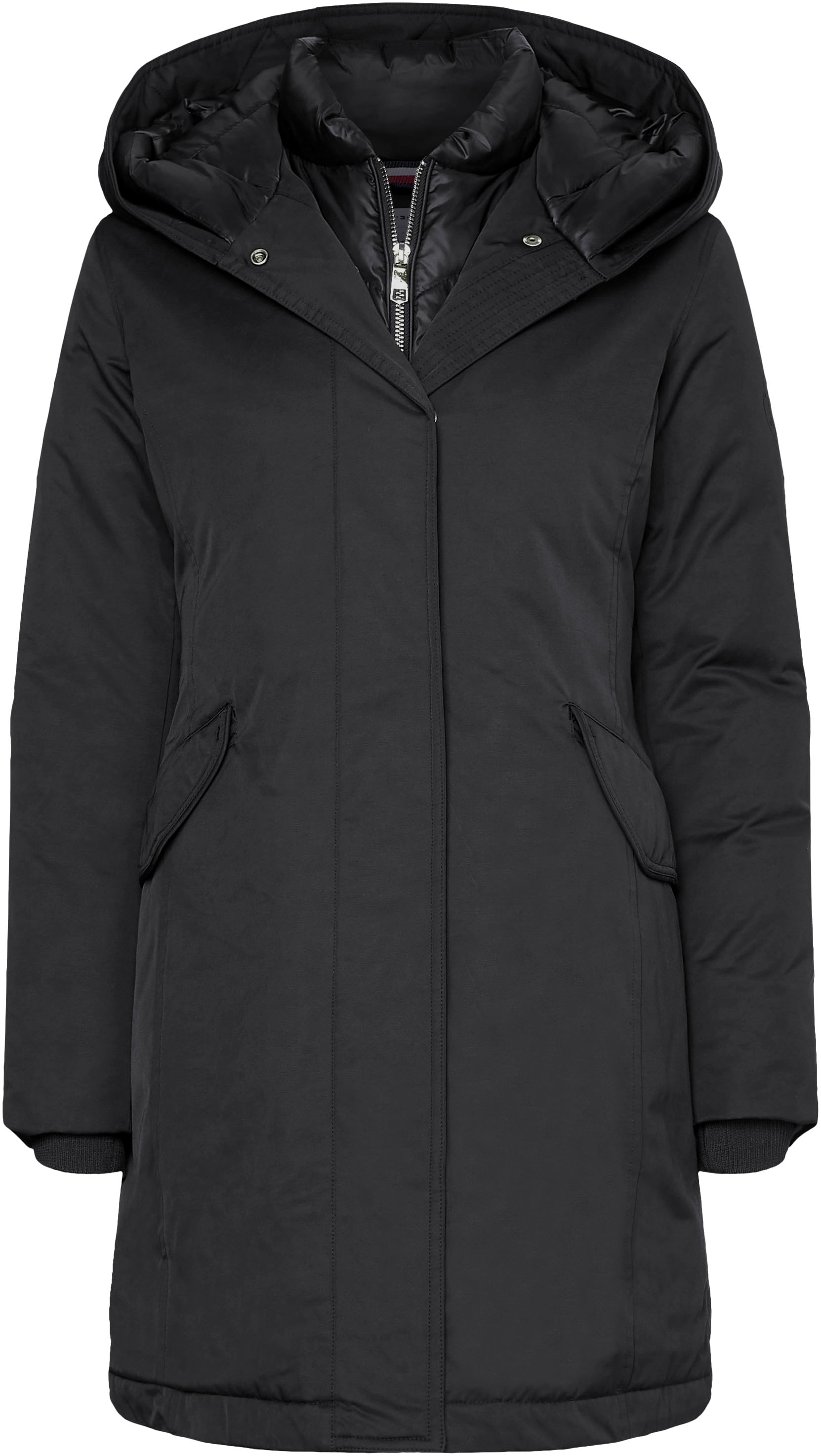 Tommy Hilfiger Winterjacke »NYLON MIX PADDED HOODED PARKA«, mit Kapuze, mit gefütterter Kapuze von Tommy Hilfiger