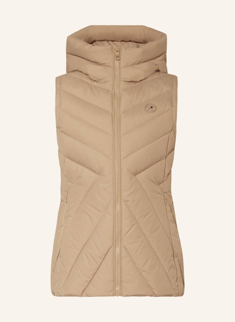 Tommy Hilfiger Daunenweste beige von Tommy Hilfiger