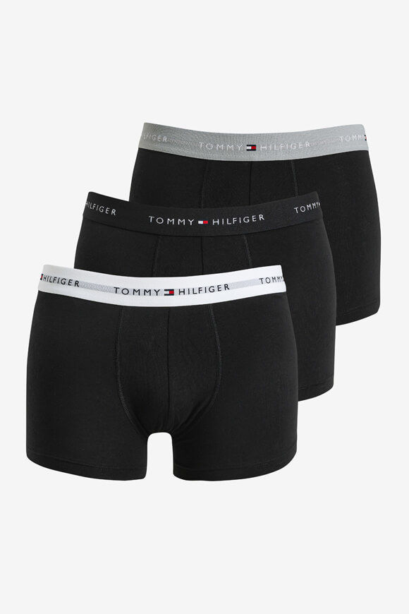 Tommy Hilfiger Dreierpack Boxershorts | Grey Heather + Black + White | Herren  | L von Tommy Hilfiger