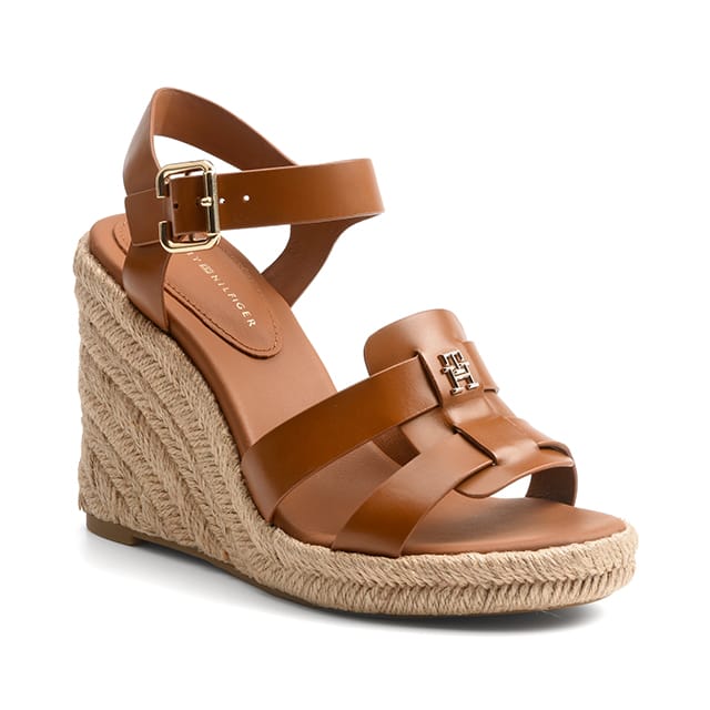 Tommy Hilfiger ESPADRILLE HIGH WEDGE LEATHER-39 39 von Tommy Hilfiger