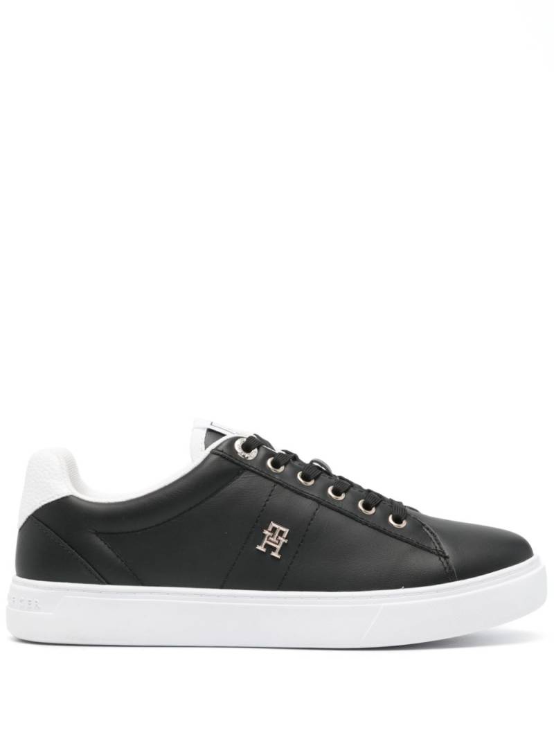 Tommy Hilfiger Elevated leather sneakers - Black von Tommy Hilfiger