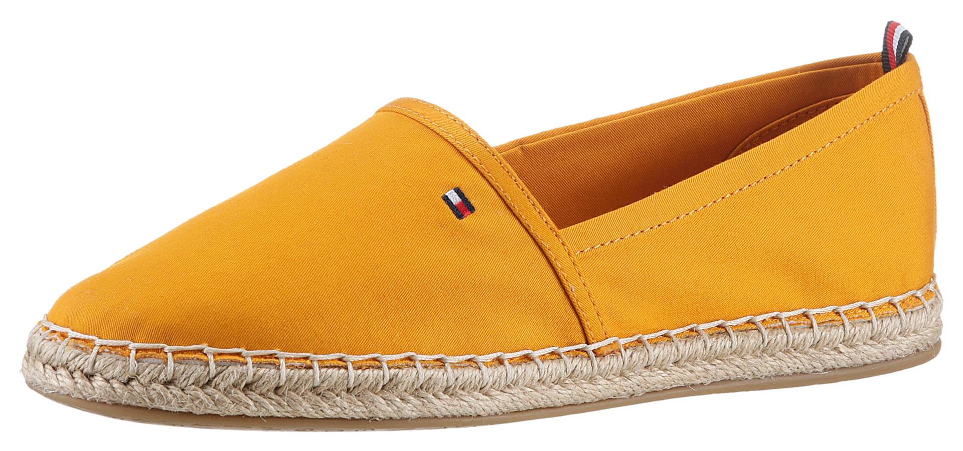 Tommy Hilfiger Espadrille »BASIC TOMMY FLAT ESPADRILLE«, Sommerschuh, Slides, Loafer mit gesticktem Logoflag von Tommy Hilfiger