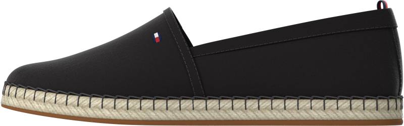 Tommy Hilfiger Espadrille »BASIC TOMMY FLAT ESPADRILLE«, Sommerschuh, Slides, Loafer mit gesticktem Logoflag von Tommy Hilfiger